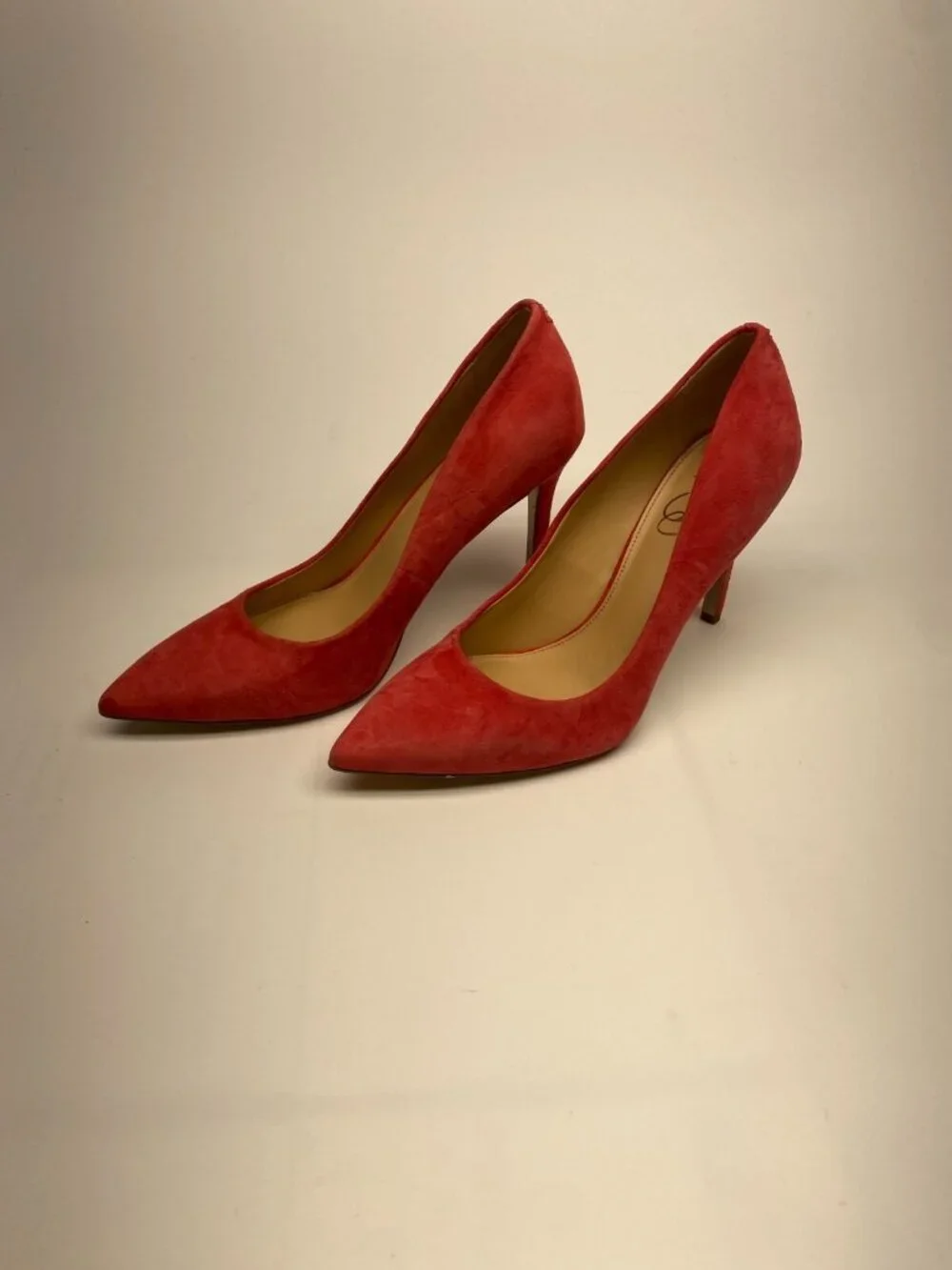 Sam Edelman Womens Vienna Red Suede Pointed Toe Heel Sz 8